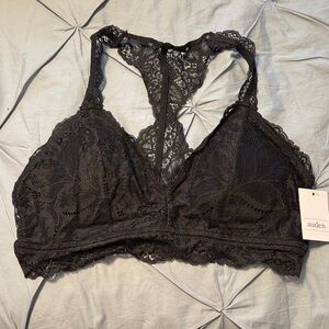 Auden NWT Black Lace Bralette Large
